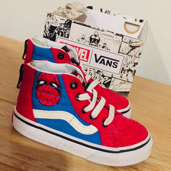 spider man high top vans